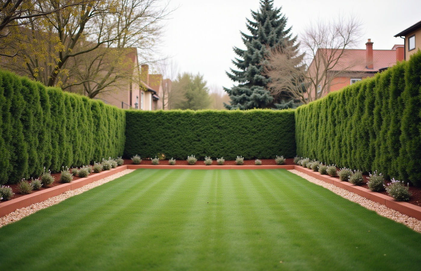 Landscape refresh — neatly mulched beds and crisp lawn